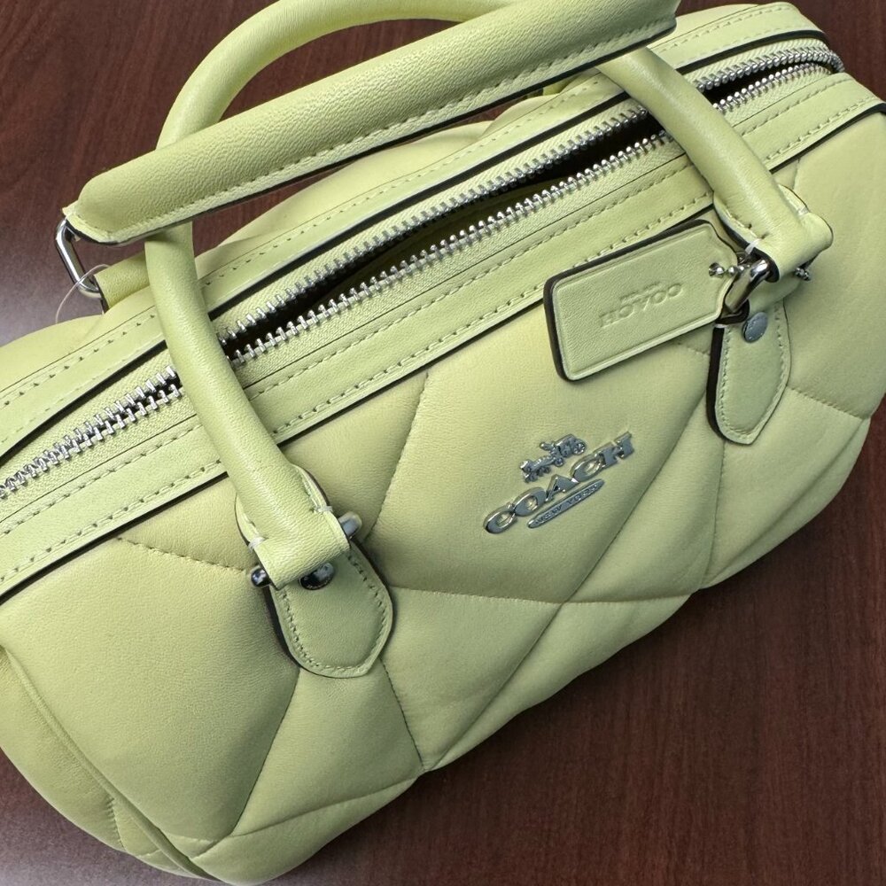 Coach Rowan Satchel Puffy Diamond Quilting - Picture 5 of 9
